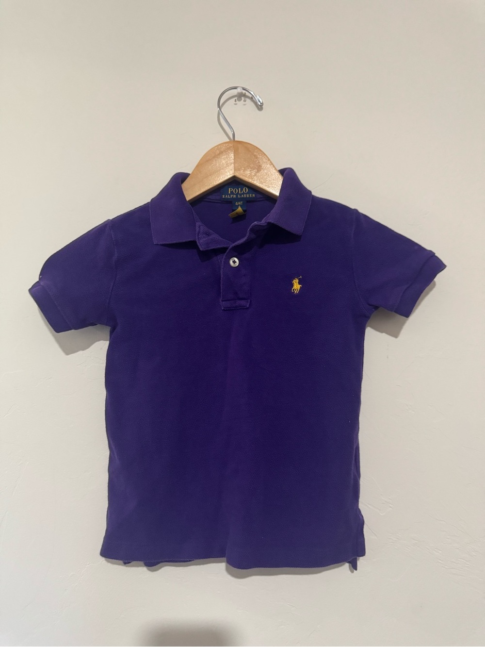 Polo Ralph Lauren Boys Purple Short Sleeve Polo Shirt Size 4